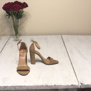 Merona tan block high heel